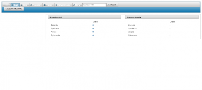Screen z programu IAN - dziennik zadań